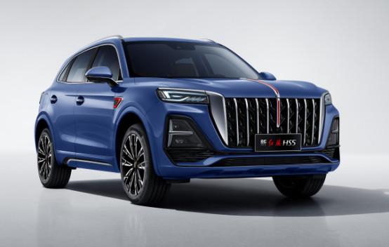 Blue Hongqi Sport Utility Vehicle 185kw 5 lugares gasolina Hongqi Suv