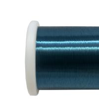 Awg 42,5 fil de câblage en cuivre émaillé bleu couleur 0,06 mm isolé