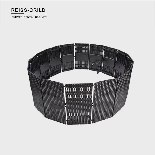 HD Curved LED Display , Circular LED Screen Aluminum Full Color For Live Broadcast