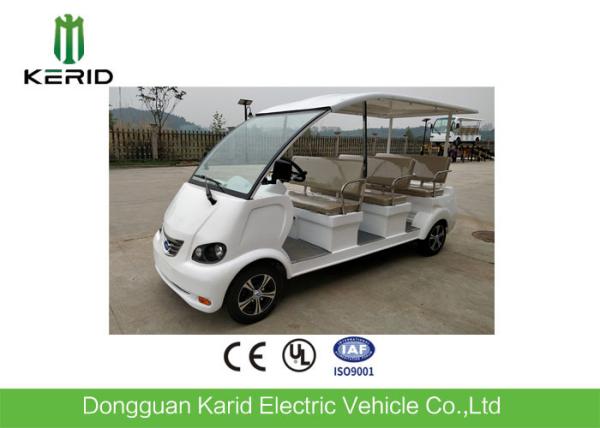 Small Turning Radius 4 Wheels Electric Tourist Vehicles With 8 Seats