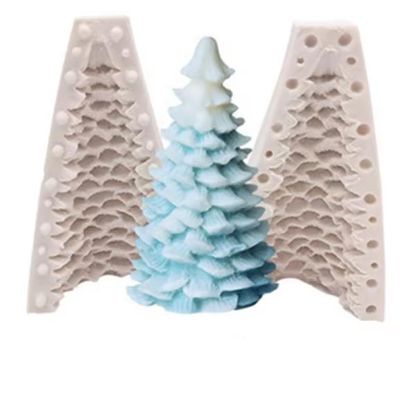 Silicone Soap Candle Mold Luxury Decorative Christmas Tree Cake Mold