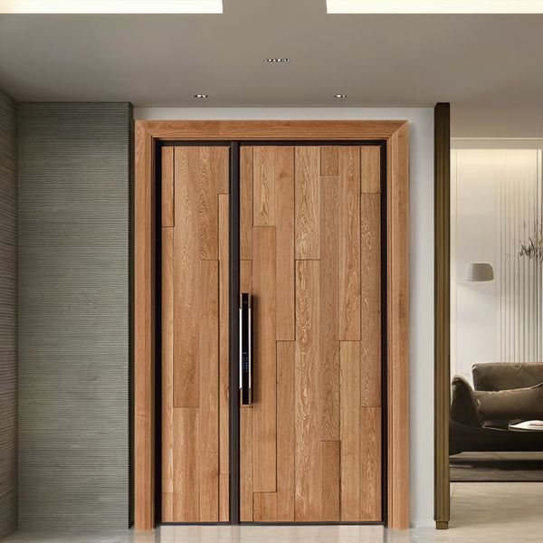 Modern Villa Doors Residential Main Kitchen Soundproof Wood Door