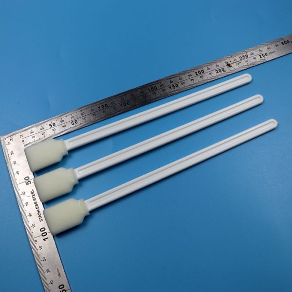 230mm Long Handle Lint Free Rectangular Sponge Automotive Detailing Swab Car Cleaning Foam Swab for Printer Cleaning