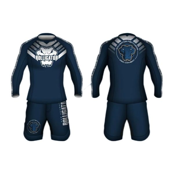 Chlorine Resistant BJJ Rash Guard with 80% Polyester 20% Spandex Fabric for Breathable Performance