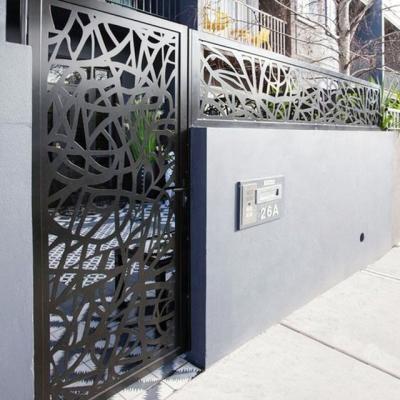 Jardim Exterior Alumínio vedação de privacidade Trellis Isolamento térmico