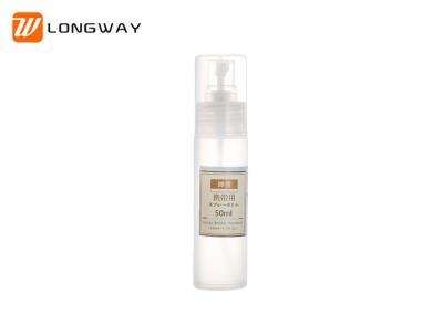 Round Transparent Plastic Cosmetic Bottles 100ml With Lotion Pump Eco Friendly