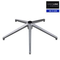 Cadeira de escritório elegante de base metálica de liga de alumínio não enferrujado Diâmetro 630mm