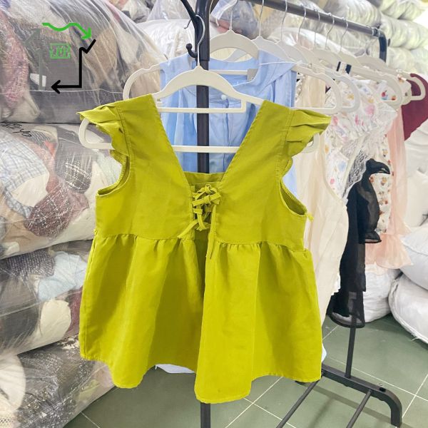 2nd Hand Women's Tank Top Clothing Mixed Styles Polyester Cotton Material Used Garments
