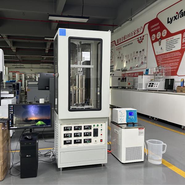 Rubber Thermal Conductivity Testing Equipment Meeting Standard ASTM D5470-12 Range Of Pressure Measurement 0~1000N