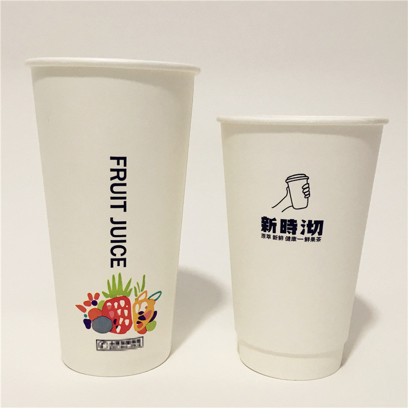 1000ml Custom Logo Bio-Degradable Bamboo Fiber Pulp PLA Coating Drinking Cup with Lid