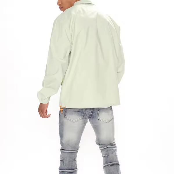 Hot Selling OEM Wholesale Custom Lightweight Windbreaker Quarter Zip Plain Solid Color Casual Nylon Anorak Jacket for Men