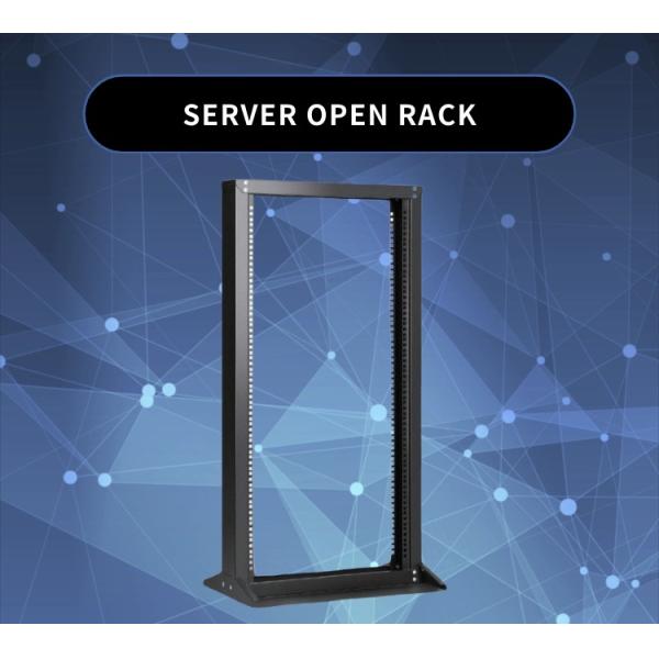 Black 27U Open Rack Perfect for 19inch Cabinet Standard Needs