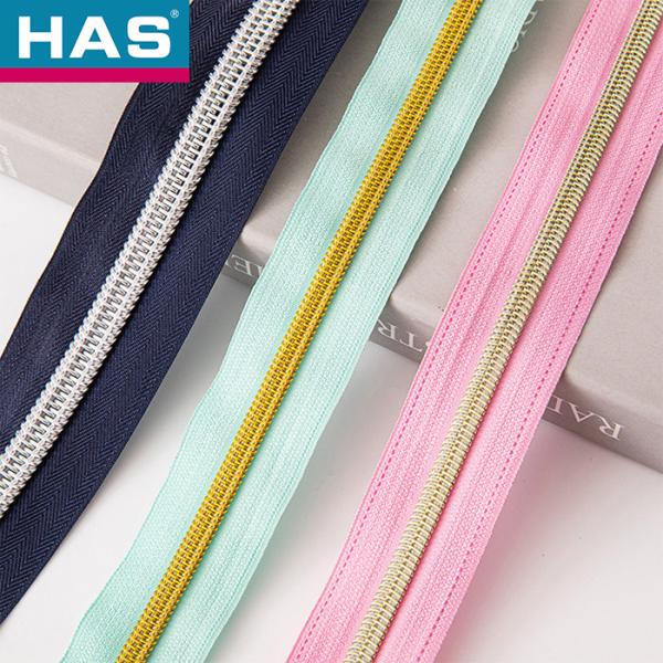 Garment Eco-friendly Nylon Zipper Manufacture With Customizable Width And Colorful Teeth Plastic Zipper
