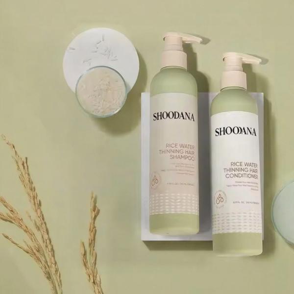 Private Label Hydrating Organic Anti Hair Loss Rice Water Shampoo and Conditioner Hair Care for Oily Skin