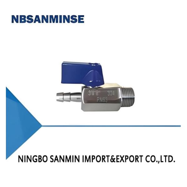 Ball Valve 1/8'' 1/4'' 3/8'' 1/2'' 3/4'' Inch Mini Pneumatic Air Valve M/M ss304 ss316