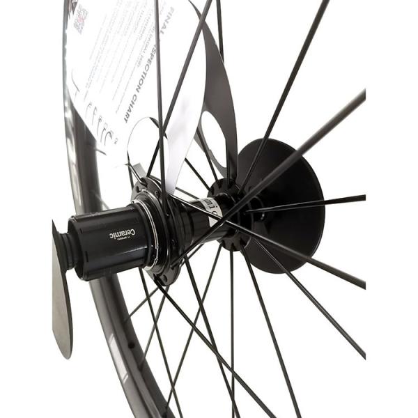 Preta 451 Brake de borda 3K brilhante Cerâmica Hub de rolamento Lâmina Spokes Superteam Wheelset de carbono