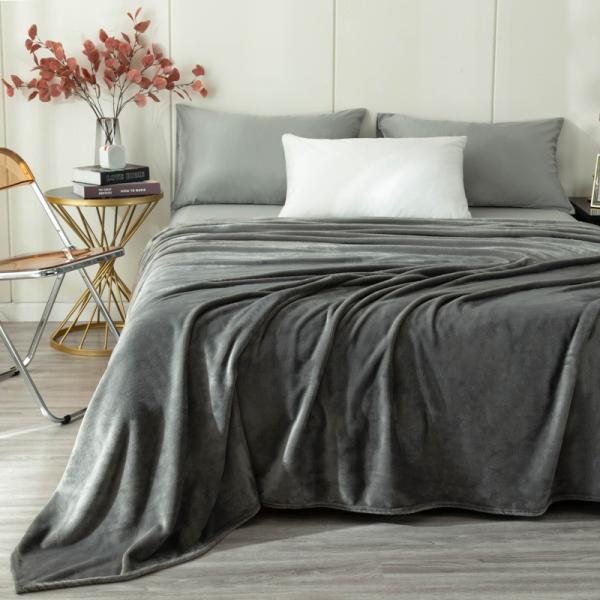 Lightweight Warm Coral Fleece Blanket Coral Fleece  Bedspread Cozy Breathable