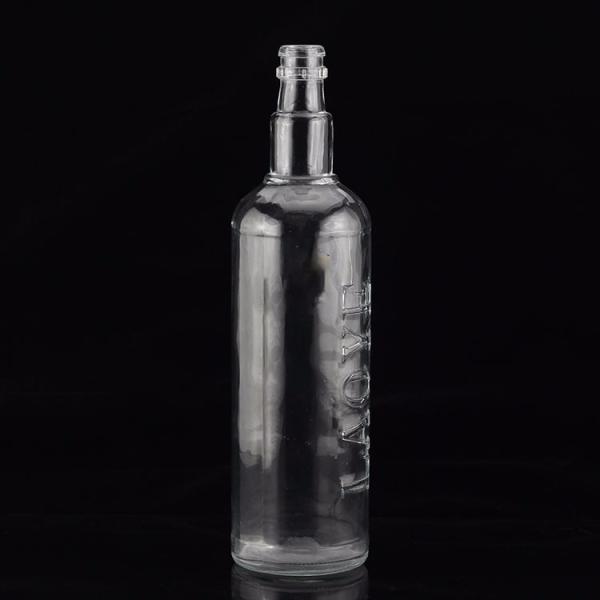 Выгравированная поверхность 750 мл стеклянная бутылка для промышленного и стеклянного воротника в Мексике текила