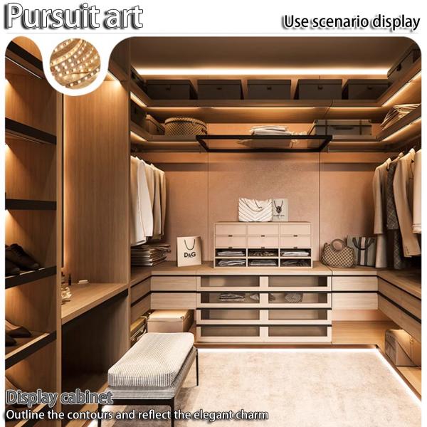 Светодиодная индукционная световая лента 20*10*2000 мм для встроенного шкафа гардеробного винного шкафа