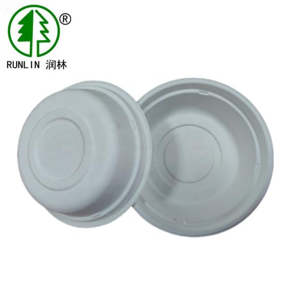 Markets Disposable Biodegradable Sugarcane Bagasse Bowls Water Resistant For Hot Soup