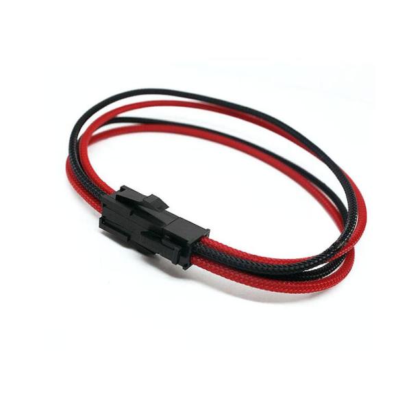 High Quality Multicolor Sleeved Heatshrinkless 4Pin ATX Male to Male Power Extention Cable