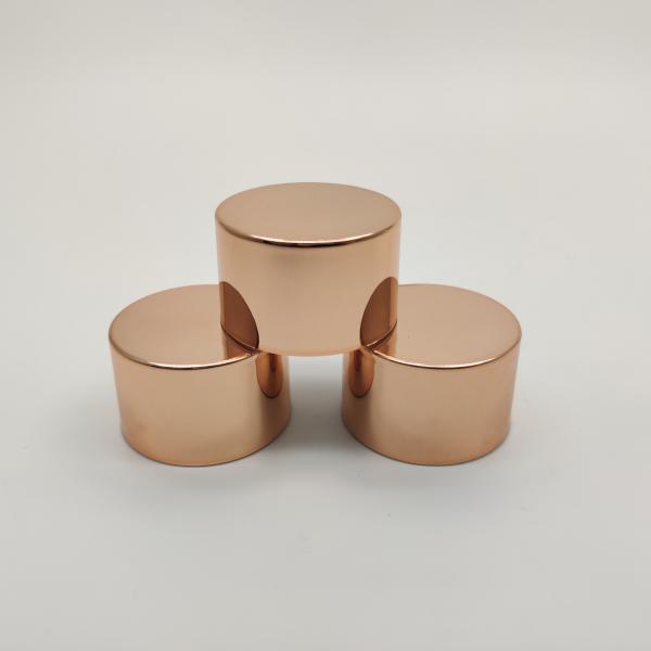 Anodized Aluminum Double Wall Cap , Rose Golden 24 410 Bottle Cap