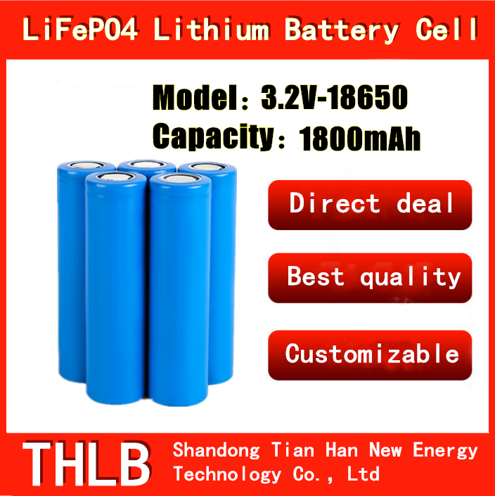 1500mah 1800mah 2000mah LiFePo4 18650 Battery For Power Tools Electric Wheelchairs
