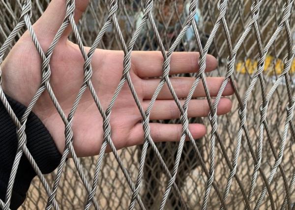 Ferruled Style Zoo Animal Enclosure Breaking Resistant X Tend Stainless Steel Cable Mesh