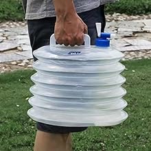 Gallon Premium Collapsible Water Containers: Large Capacity Food - Grade LDPE, BPA - Free, Ultimate For Camping & Hiking. With A Patented Leak - Proof Faucet Design