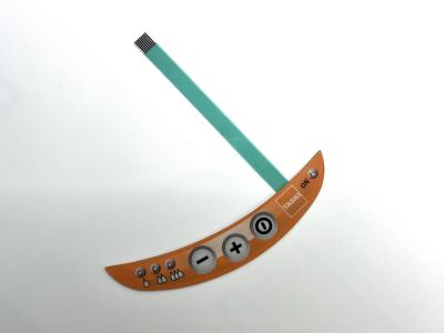 Lâmpada LED de interruptor de membrana de silicone de tipo em relevo para controlador de ensaio