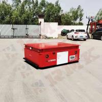 Material 15 toneladas de carro liso elétrico Trackless 20m/Min Dc Motor Remote Control