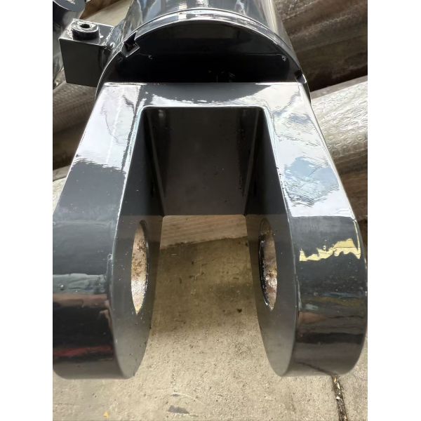 Double Pivot Eyes Hard Chrome Plated Double Acting Hydraulic Cylinder With Valve Block