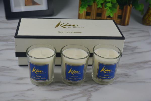 Home Decor Scented Soy Wax Candle With Amber / Sage And Citrus Fragrance