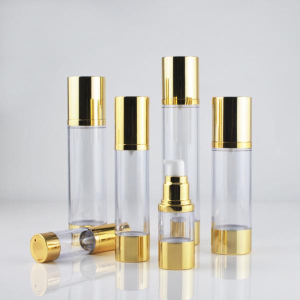 Бутылка 50ml насоса серебряного тонера золота алюминиевого безвоздушная заморозила пластиковую бутылку