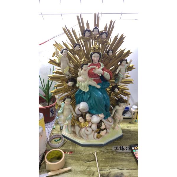 Стереолитография 3D статуи 1200dpi девой марии печатая изготовленную на заказ картину руки