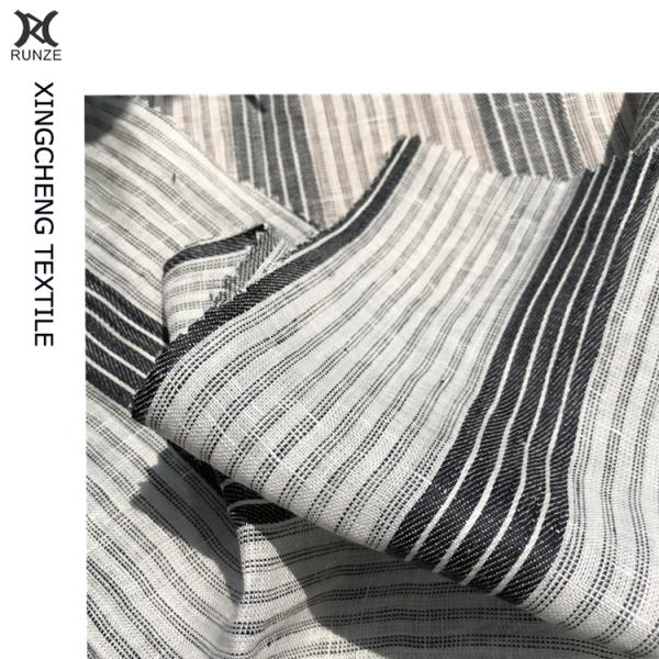 21S*21S Противопоглощающее белье Нить Окрашенная черная полосы Ткань Леди платье Летний костюм Ткань