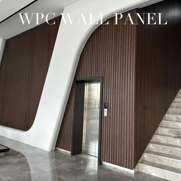 SONSILL UTO Деревянное зерно ПВХ Внутренний декоративный Wpc Флуированный стенный панель облицовка Внутреннее оформление
