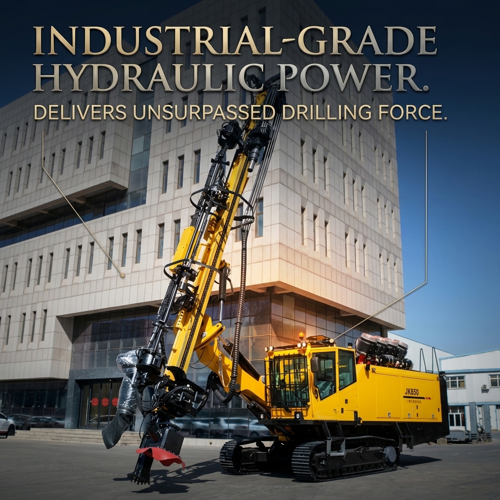 JK850 Electric Motor Water Well Drilling Rig 110KW 850m Depth 600mm Diameter Rotary Table Borehole Machine