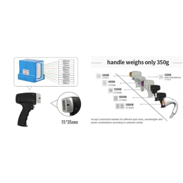 Высокочастотный 1-10HZ 808 диодный лазерный эпилятор с выходной мощностью 600 Вт