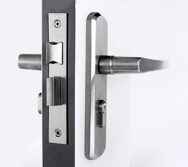 Bloqueio de alavanca Mortise Bloqueio de porta de aço inoxidável BD5050 / 5050A Dois parafusos