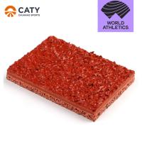 Système de sandwich IAAF Piste synthétique d'athlétisme EPDM Piste de course en caoutchouc Matériau de surface EPDM SBR Granules de pneus