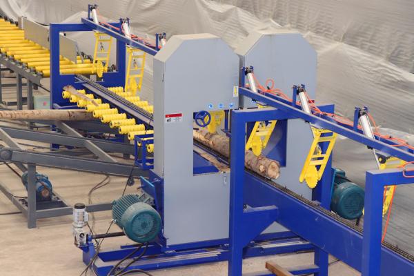 A serração de corte dobro da faixa, faixa gêmea viu para processar o diâmetro 500mm dos logs do pinho do radiata