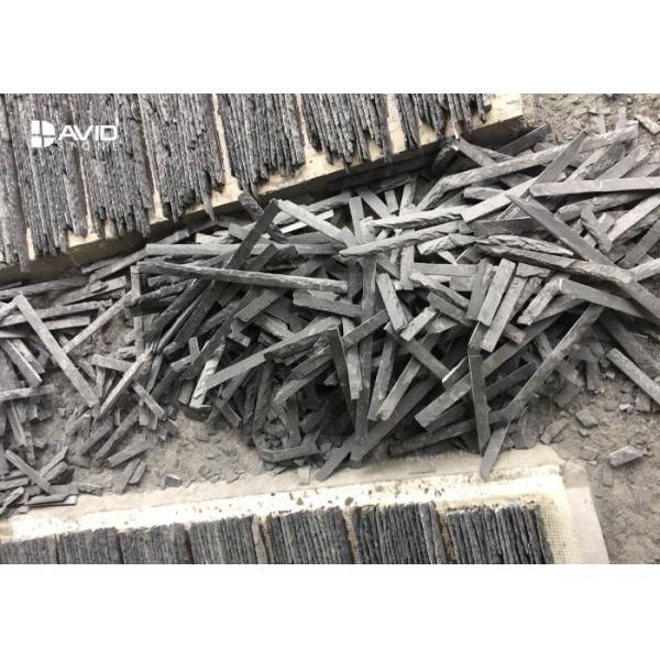 Exterior Slate Cultured Stone For Garden Fountain Decoration Fade Resistance