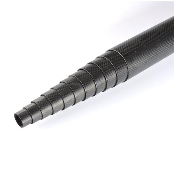 A fibra do carbono da sarja que encurta os tubos veste - resistente