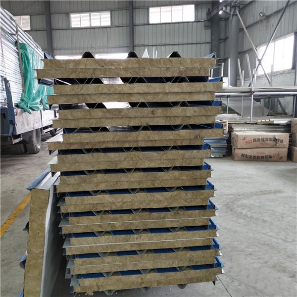0.476 lotus green ansteel brand rock wool sandwich panels for roof