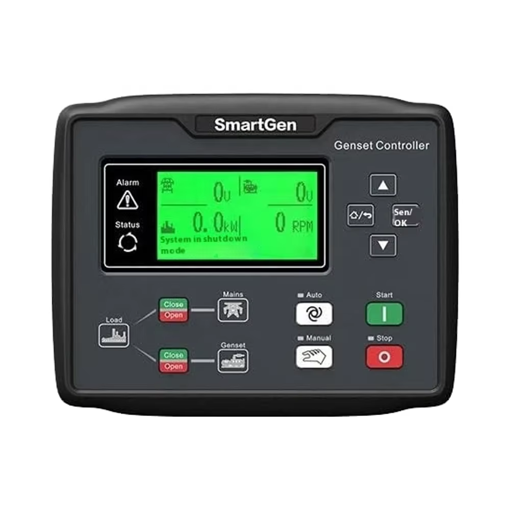 SmartGen HGM7120N Diesel Generator Auto Start Control Panel with Plastic Housing AMF USB RS485 & ETHERNET Connectivity Rated 8A