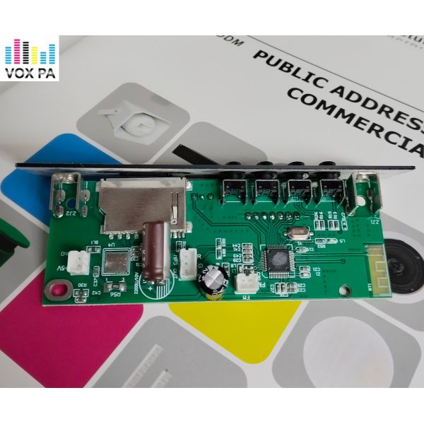 Bluetooth FM Radio Module with LED Display DC 5V/12V Optional Power Supply for Amplifier Upgrade