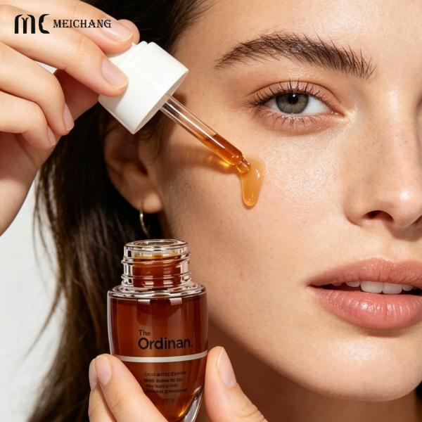 PETG 30ml+3ml Powder-Liquid Separation Vacuum Dual Chamber Bottle, Fresh Mix Packaging for Retinol Anti-Wrinkle Serum（MC-901-2）