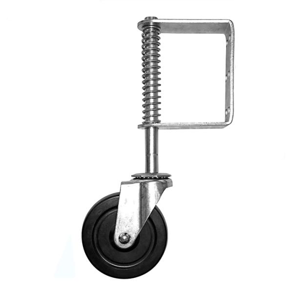 Дом Внешний сад Ограждение Воротное колесо в черном порошкообразном покрытии металлической скользящей конструкции