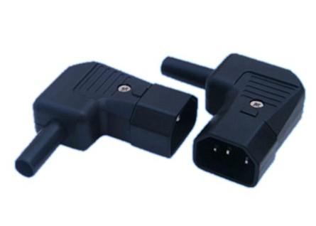 IEC 60320 Cable Mount AC Electrical Plug JA-2233-2 10A 250VAC 3PIN Screw Inlet Rewireable Male Power Entry Connector
